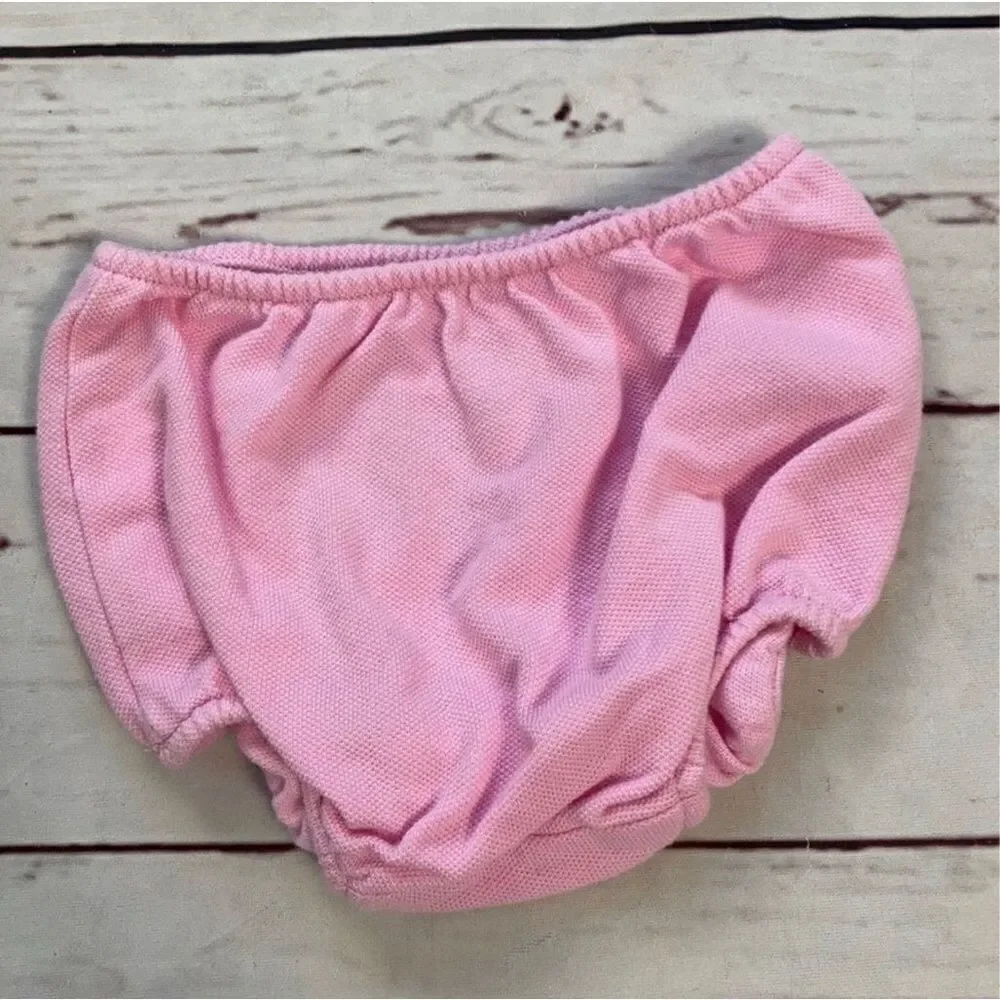 Ralph Lauren Pink Polo Dress & Bloomers Size 6 Months